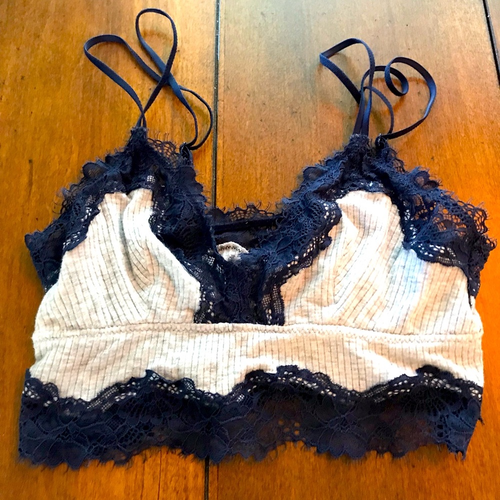 Small aerie Dark Blue & Grey Bralette
